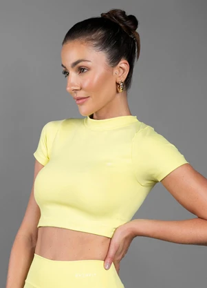 Everfit - Cropped Basic Amarelo - EVERFIT