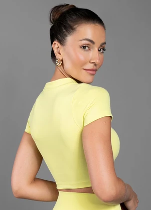 Everfit - Cropped Basic Amarelo - EVERFIT