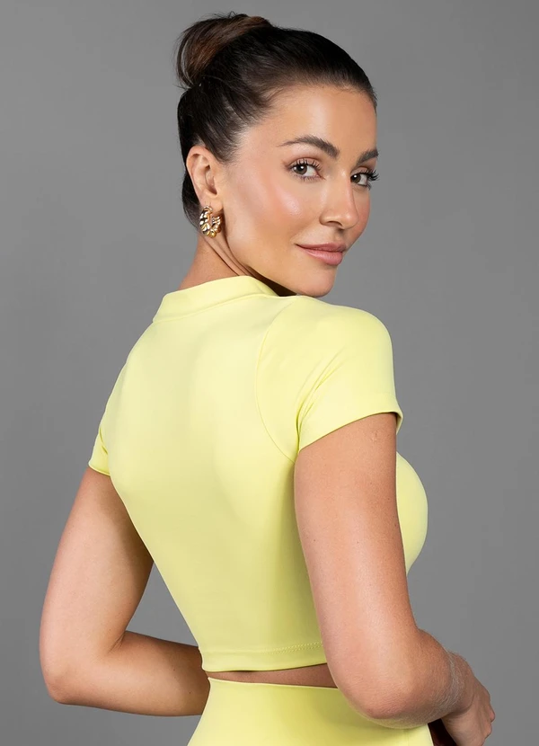 Everfit - Cropped Basic Amarelo 2
