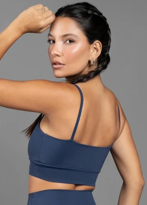 Everfit - Top Alça Basic Azul - EVERFIT