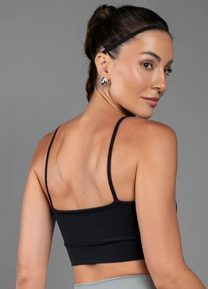Everfit - Top Alça Basic Preto - EVERFIT