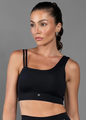 Everfit - Top Fitness Ombro So Preto - EVERFIT