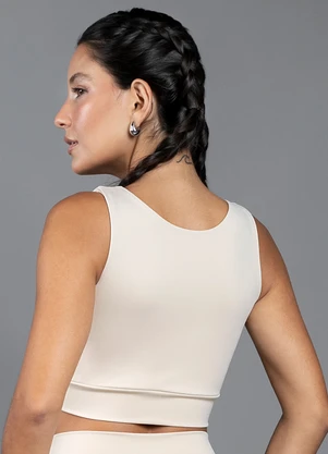 Everfit - Top Madeline Abertura Frente Nude - EVERFIT