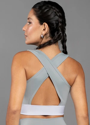 Everfit - Top Run Fitness Cinza - EVERFIT