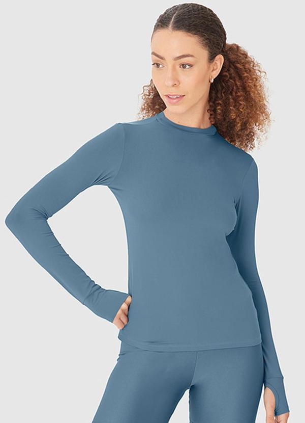Enfim - Blusa com Proteção Uv Active Azul