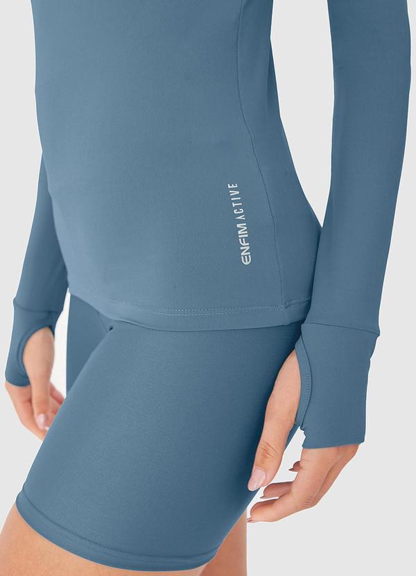 Enfim - Blusa com Proteção Uv Active Azul 3