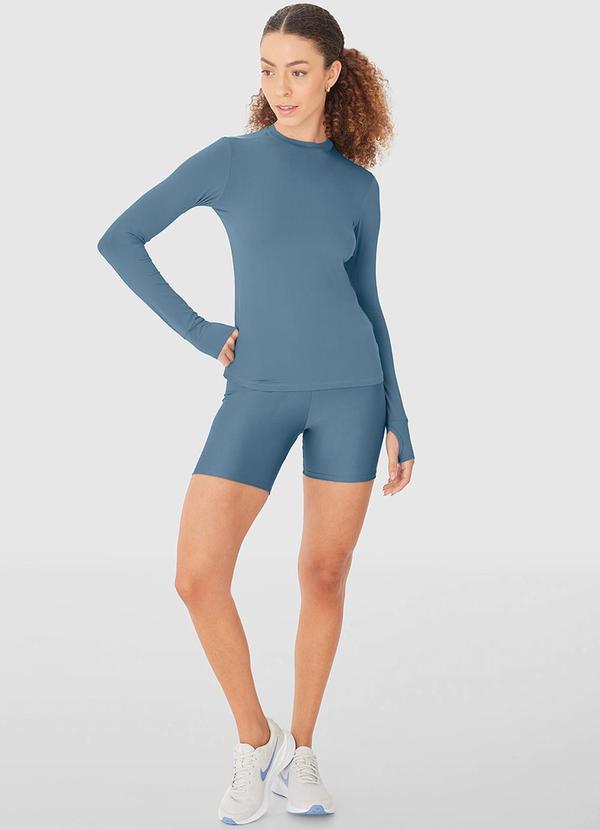 Enfim - Blusa com Proteção Uv Active Azul 4
