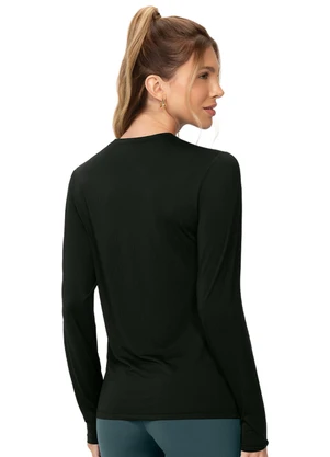 Zee Rucci - Blusa Feminina Manga Longa Proteção Uv Preto - ZEE RUCCI
