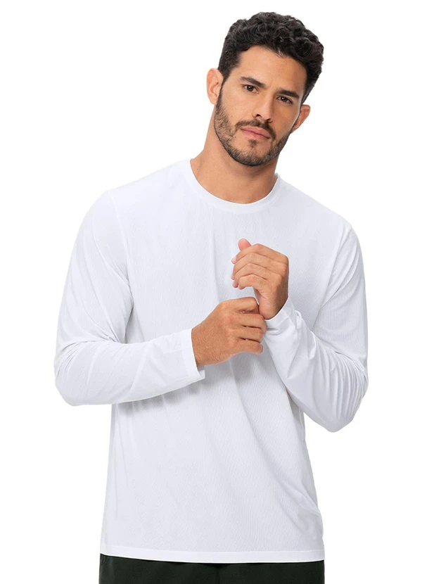 Zee Rucci - Blusa Manga Longa Proteção Uv Branco