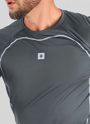 Endorfina - Camiseta Dry Masculina Manga Longa Cinza - ENDORFINA