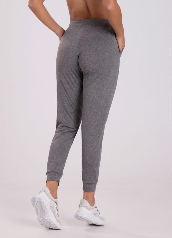 Graphene - Calça Jogging Malha Poliester Cinza 2