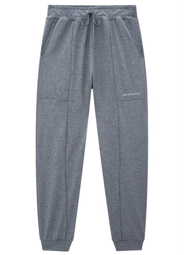 Graphene - Calça Jogging Malha Poliester Cinza 5