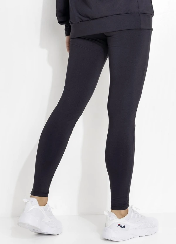 Jancris - Calça Montaria Preto em Malha com Elastano 2