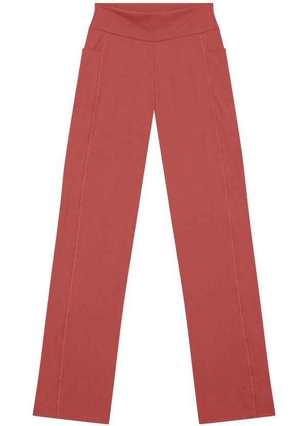 Enfim - Calça Reta Dry Fit Active Laranja 10