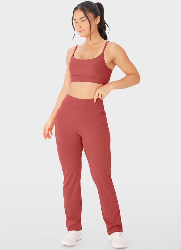 Enfim - Calça Reta Dry Fit Active Laranja 4