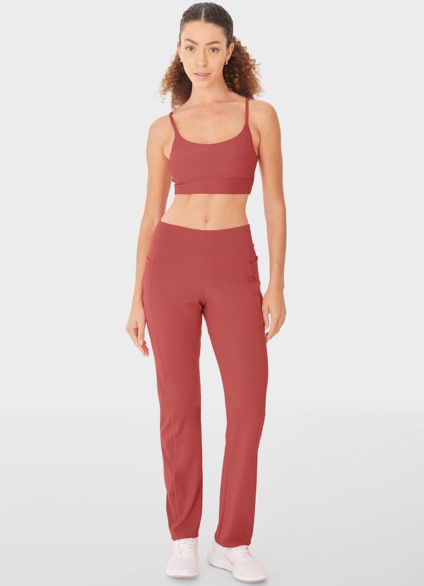 Enfim - Calça Reta Dry Fit Active Laranja 6