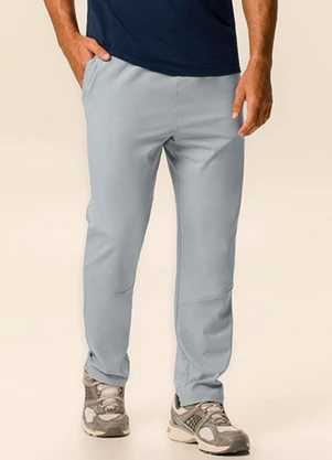Malwee - Calça Runner Masculina Active Cinza Azulado - MALWEE