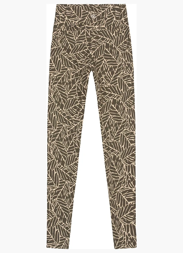 Enfim - Calça Legging Abstrata Dry Active Taupe 2