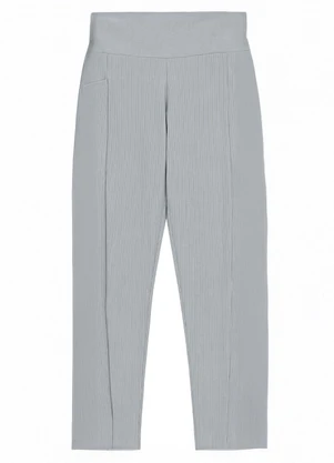 Malwee - Calça Legging Canelada Active Cinza Azulado - MALWEE