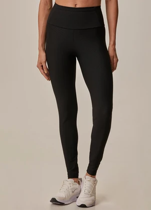 Malwee - Calça Legging Canelada Active Preto - MALWEE