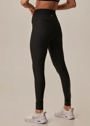 Malwee - Calça Legging Canelada Active Preto - MALWEE