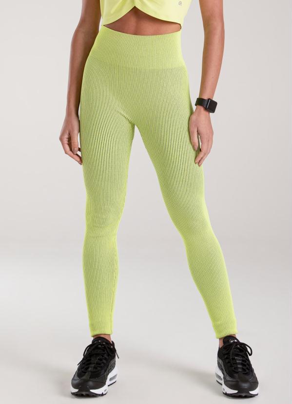 Enfim - Calça Legging Canelada Feminino Active Verde