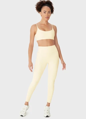 Malwee - Calça Legging Canelada Malha Dry Off White - MALWEE