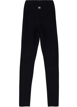 Malwee - Calça Legging Canelada Malha Dry Preto - MALWEE
