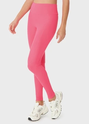 Malwee - Calça Legging Canelada Malha Dry Rosa Escuro - MALWEE