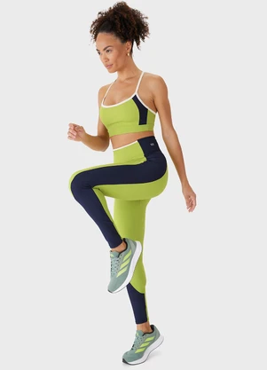 Malwee - Calça Legging Canelada Verde Limão - MALWEE
