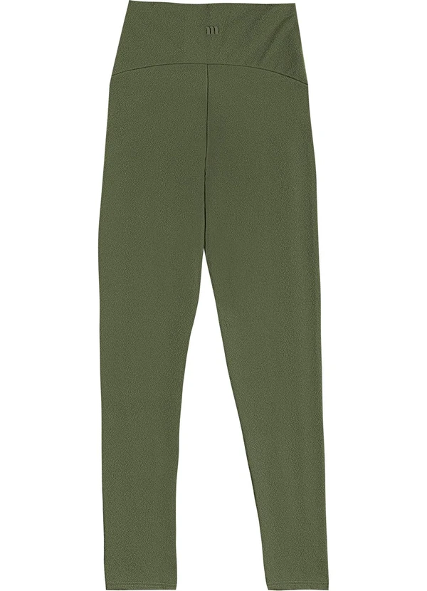 Malwee - Calça Legging Creponada Verde Militar 4