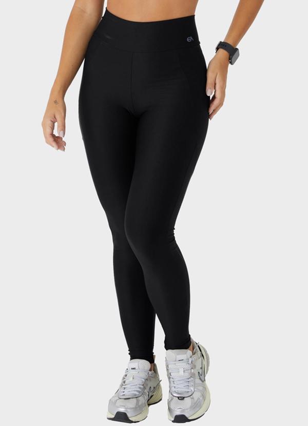 Enfim - Calça Legging Dry com Detalhe Active Preto