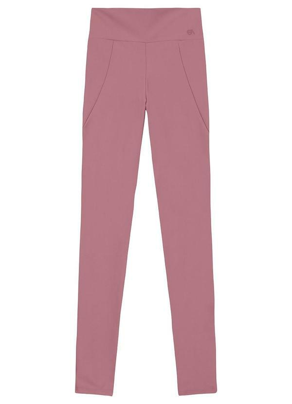 Enfim - Calça Legging Dry com Detalhe Active Rosê