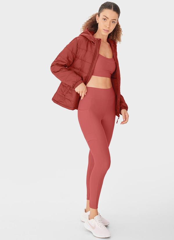 Enfim - Calça Legging Dry Fit com Bolso Laranja 2