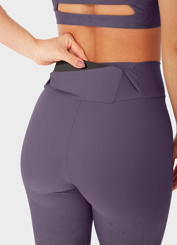 Enfim - Calça Legging Dry Fit com Bolso Roxo 2