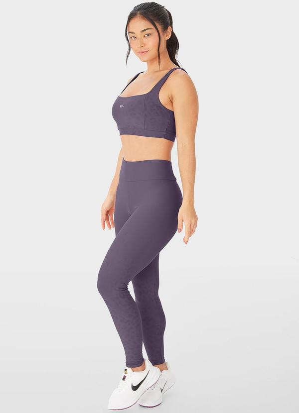 Enfim - Calça Legging Dry Fit com Bolso Roxo 3