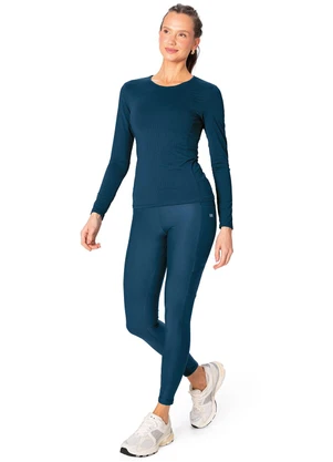Malwee - Calça Legging Dry Uv Active Azul Petróleo - MALWEE