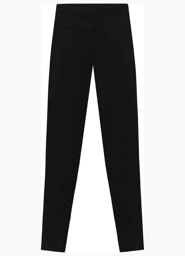 Enfim - Calça Legging em Malha Brilho Active Preto