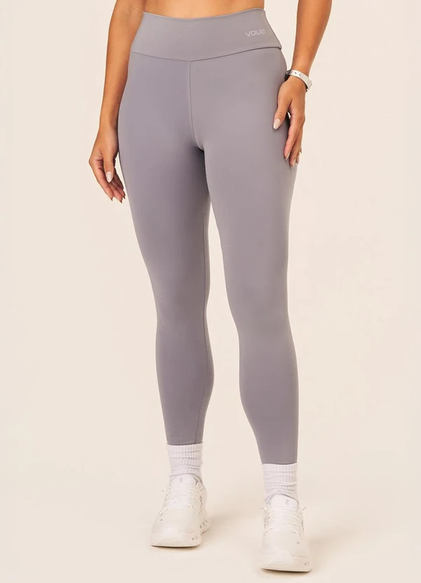 Vouq - Calça Legging Fit-Tech Essential Chumbo