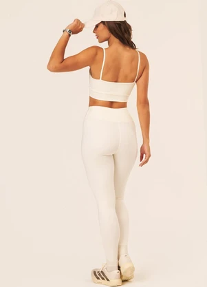 Vouq - Calça Legging Fit-Tech Essential Creme - VOUQ