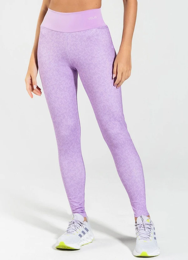 Vouq - Calça Legging Fit-Tech Feminina List Lilas