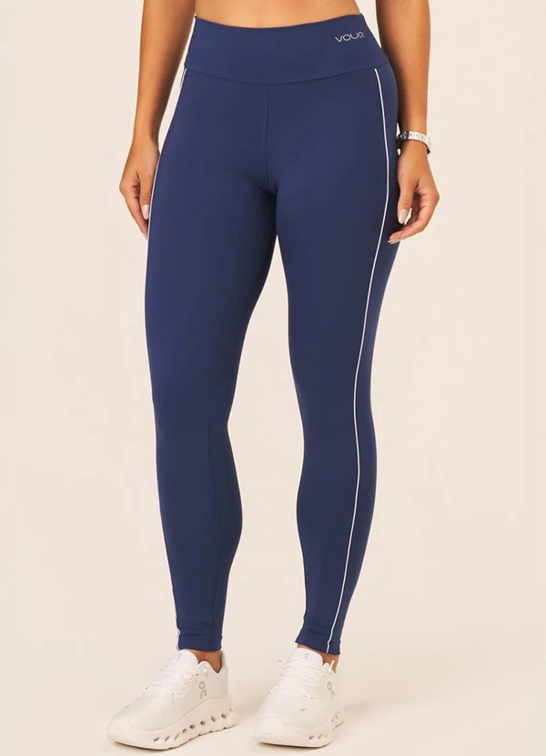 Vouq - Calça Legging Fit-Tech Line Azul Space
