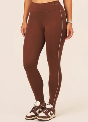 Vouq - Calça Legging Fit-Tech Line Marrom - VOUQ