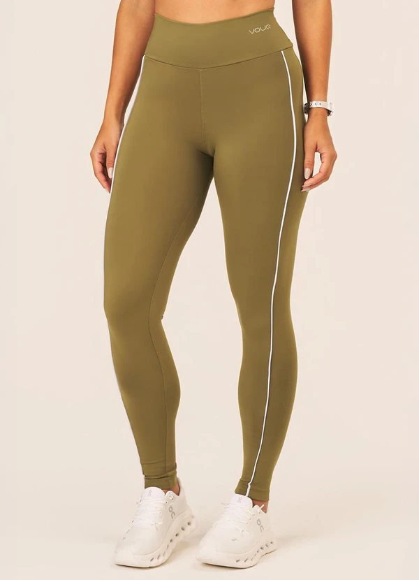 Vouq - Calça Legging Fit-Tech Line Verde Militar