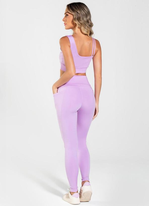 Vouq - Calça Legging Fit-Tech Run com Bolso Lilás 4