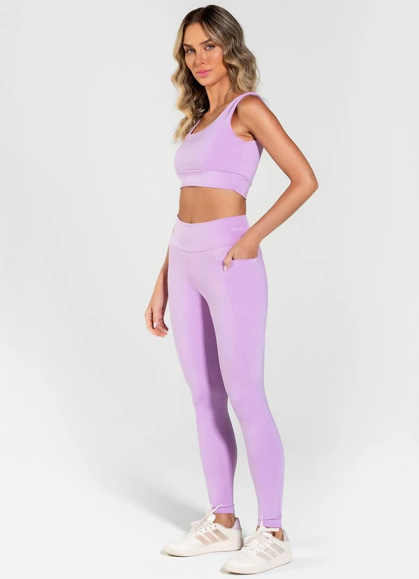 Vouq - Calça Legging Fit-Tech Run com Bolso Lilás 5
