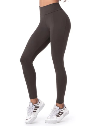 Zee Rucci - Calça Legging Fitness Compression Coffee Marrom - ZEE RUCCI