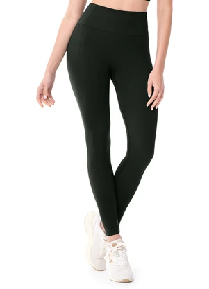 Zee Rucci - Calça Legging Fitness Cós Alto Jacquard Preto - ZEE RUCCI