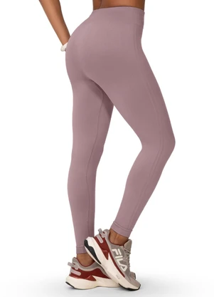Zee Rucci - Calça Legging Fitness Jacquard Cós Alto Lilás - ZEE RUCCI