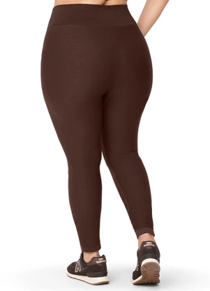 Zee Rucci - Calça Legging Jacquard Cós Ribana Marrom - ZEE RUCCI